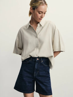 Джинсовые шорты А-силуэта / Zarina  фото 7