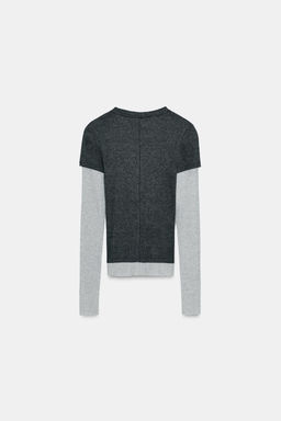 DOUBLE LONG SLEEVE T-SHIRT - Zara фото 4