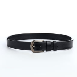 Ремень мужской, ширина 3.8 см, винт, пряжка металл, чёрный