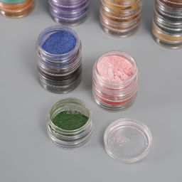 Глиттер для творчества «Пудра-втирка. Краски осени», набор 36 шт. в баночка - 1 г, 6×9×8 см