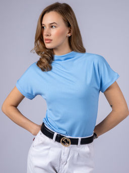 Футболка женская блузка КФ103 Голубой от фабрики Спортсоло