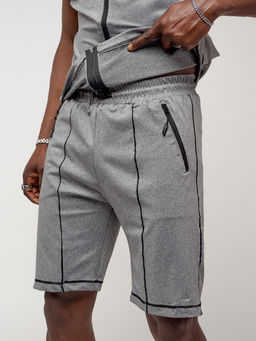 Спортивный костюм летний мужской светло-серого цвета 2262SS - FUYOUKAI фото 12