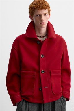 TOPSTITCHED CLOTH JACKET X HARRY LAMBERT - Zara фото 5