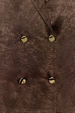 BLAZER FLUIDA EFECTO ARRUGADO / Marr?n - Zara фото 10