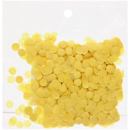 Цена за 5шт. Конфетти "Круги желтые" 10 г, бумага