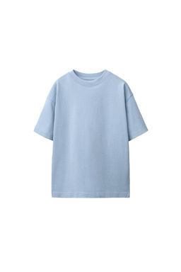 CAMISETA LISA / Azul pastel - Zara фото 6