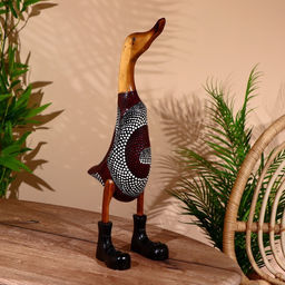 Сувенир «Утка расписная», 45 см, дерево