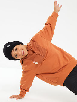 Kap??onlu Basic Uzun Kollu Erkek ?ocuk Sweatshirt