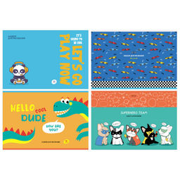 Альбом для рисования BG А4 16л. на скрепке "С друзьями веселей" (АР4ск16 10906) обложка картон