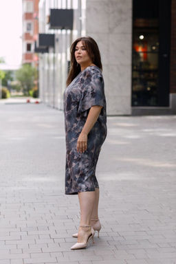 Платье Luxury Moda 1443 серый