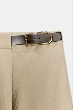 FALDA MIDI HEBILLA / Camel medio - Zara фото 6