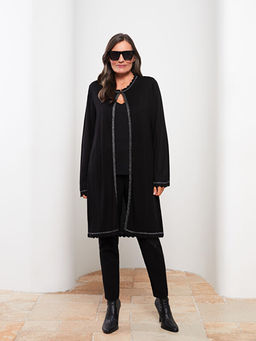 Bisiklet Yaka Sim Detayl? Uzun Kollu Kad?n H?rka