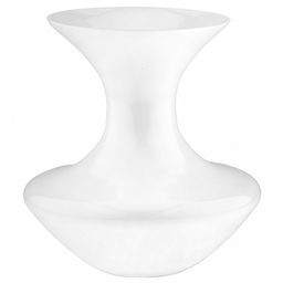 Ваза для цветов стеклянная "Алекс-2" 6,3л, д30см, h30см, средняя, "Белый", глянцевая (Россия)