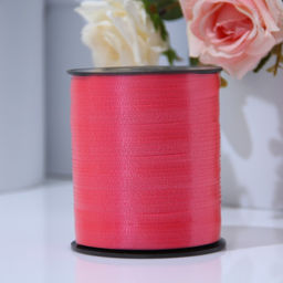 Лента упаковочная для декора, подарков и шаров, красная, 0.5 см × 500 м