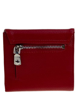 Женское портмоне из натуральной кожи, цвет бордовый - Greta фото 2
