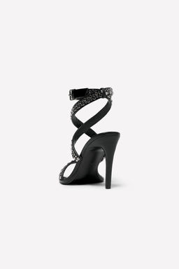 LUDOVIC DE SAINT SERNIN x ZARA LEATHER HIGH-HEEL SANDALS  фото 5