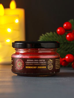 Ароматическая эко-свеча магическая «Эликсир любви», из натурального воска, 7×5 см