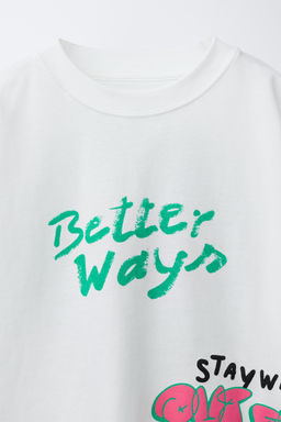 CAMISETA ESTAMPADA GRAFFITI / Blanco - Zara фото 3