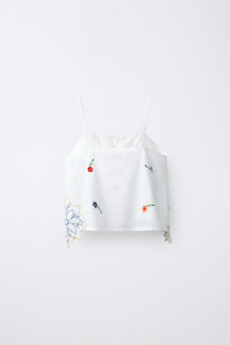TOP BORDADOS PATCHWORK / Crudo - Zara фото 2