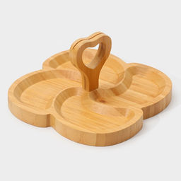 Менажница Доляна Вертиго, 19.5?19.5 см, 4 секции, бамбук