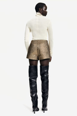 Minishorts en tejido jacquard brillante - H&m фото 4