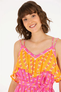 U. S. Polo Assn Женское тканое платье цвета фуксии - U.s. polo assn фото 10