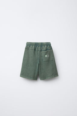 STRAIGHT FIT WASHED BERMUDA SHORTS - Zara фото 2