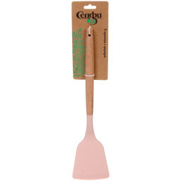 Цена за 2 шт. Лопатка кухонная силиконовая широкая "CooKstyle" розовая 32*8см