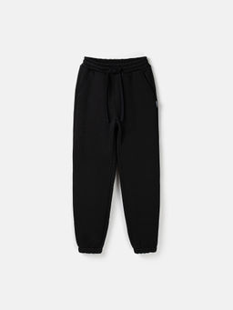 Джоггеры "Уголь" с карманами утепленные 7+