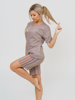 856 Пижама "Коричневый"