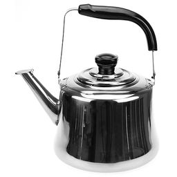 "Сосново" Чайник из нержавеющей стали 3л, д18,5см h18,5см, со встроенным в крышку свистком, подвижная бакелитовая ручка (Китай) Мятая коробка.