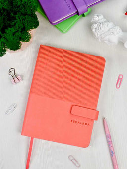 Ежедневник недатированный ESCALADA, А6+, 120 л., арт. 67271/ 20 ВИННЕР КОРАЛЛОВЫЙ