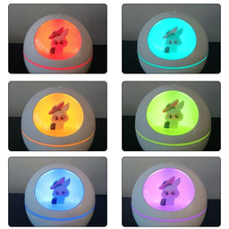 Настольный увлажнитель воздуха - ночник "Bunny in pink glasses", white, (портативный, USB)