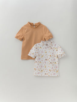 Футболка для девочки 2шт., сер/бел - Lesi kids фото 52