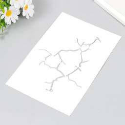 Трафарет для творчества пластиковый «Трещина» 24×16 см
