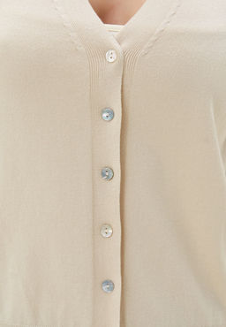 Conso/KCL 240717 - light beige Кардиган женский  фото 6