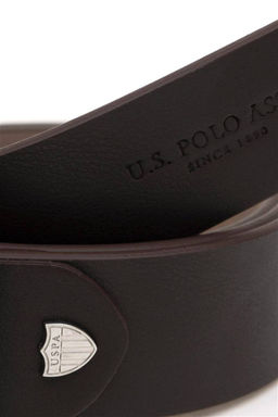 Мужской коричневый пояс - U.s. polo assn фото 4