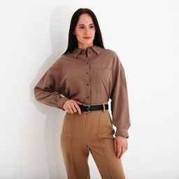 Ремень женский, ширина 3.5 см, винт, пряжка металл, цвет чёрный - Simaland фото 3