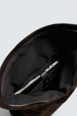 MOCHILA PIEL SOLAPA / Marr?n - Zara фото 8