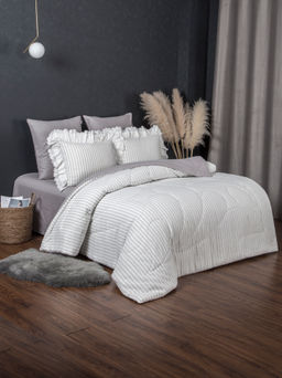 Stripe Muslin lace (серебро платина) комплект - Kazanov.a. фото 2