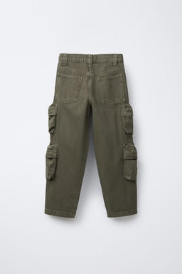 WIDE-LEG MULTICARGO TROUSERS - Zara фото 12