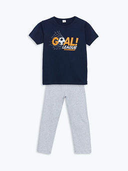 Bisiklet Yaka Erkek ?ocuk Pijama Tak?m?