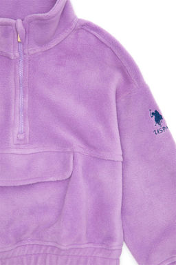 Сиреневая толстовка для девочек - U.s. polo assn фото 6