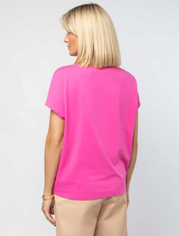 VILATTE / Футболка из премиального хлопка с эластаном  фото 5