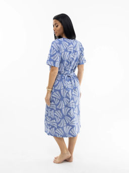 Халат женский, цвет голубой