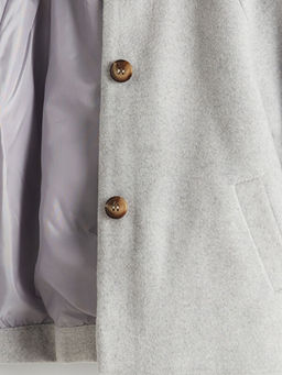 Bebe Yaka K?z ?ocuk Ka?e Kaban