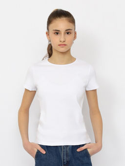 CRB wear/CSJG 63782-20-400 Футболка для девочки,белый/Ex.Cherubino