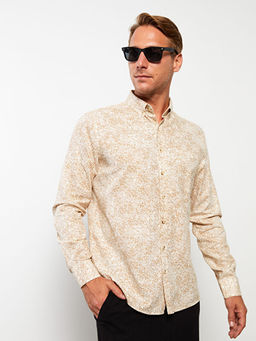 Regular Fit Uzun Kollu Desenli Erkek G?mlek