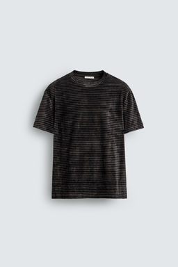 WASHED TEXTURED T-SHIRT - Zara фото 6
