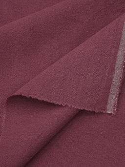 Крапива Рами (Ramie) с хлопком цв.Винтажный бордово-лиловый, ш.1.4м, крапива-50%, хлопок-50% - Купава фото 4